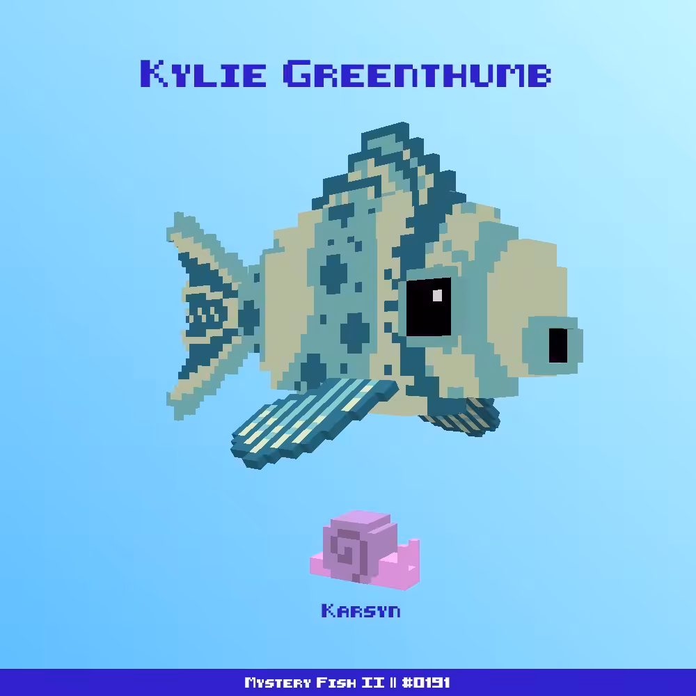 Kylie Greenthumb :: Mystery Fish 0191/1000