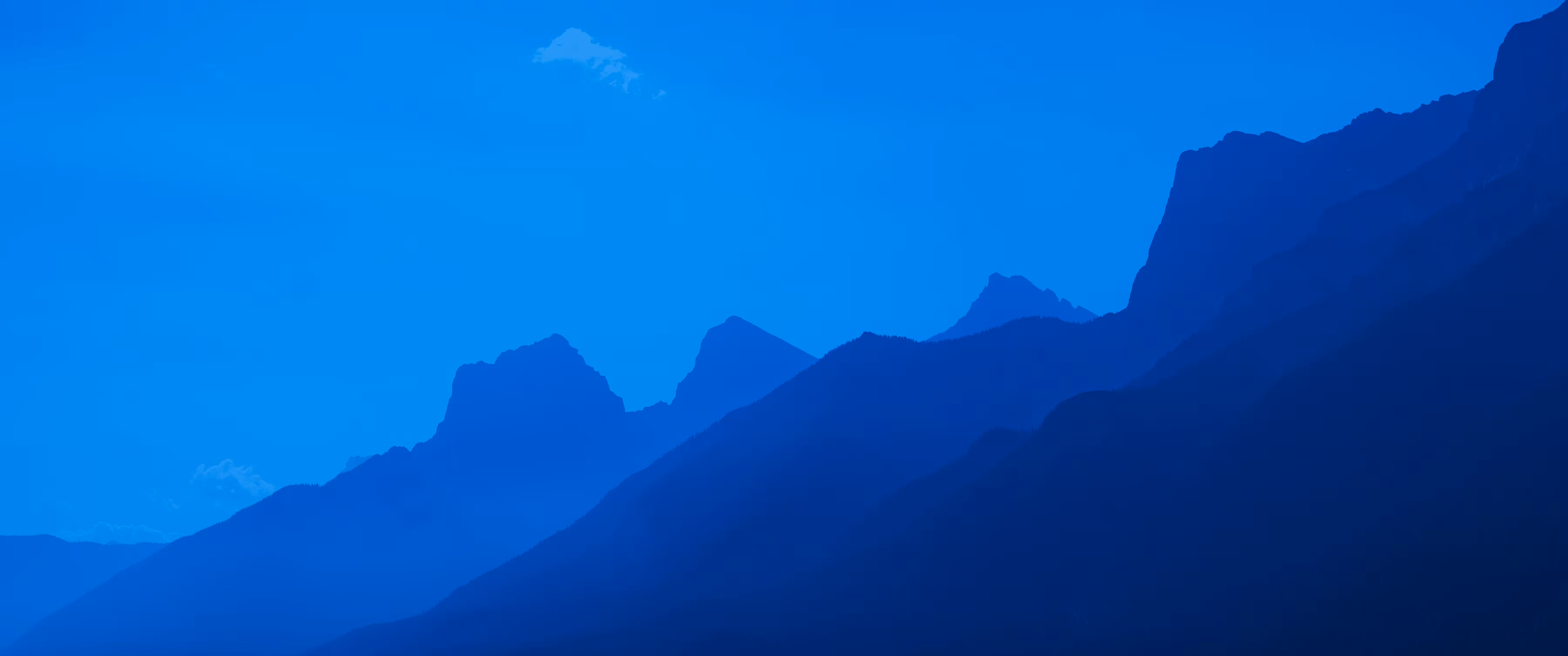 blue, unfolding