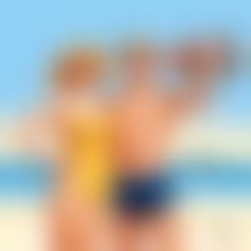Janne et Albertine en maillot de bain