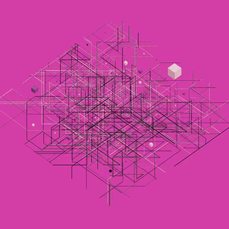 Luminous Streaks and cubes #49