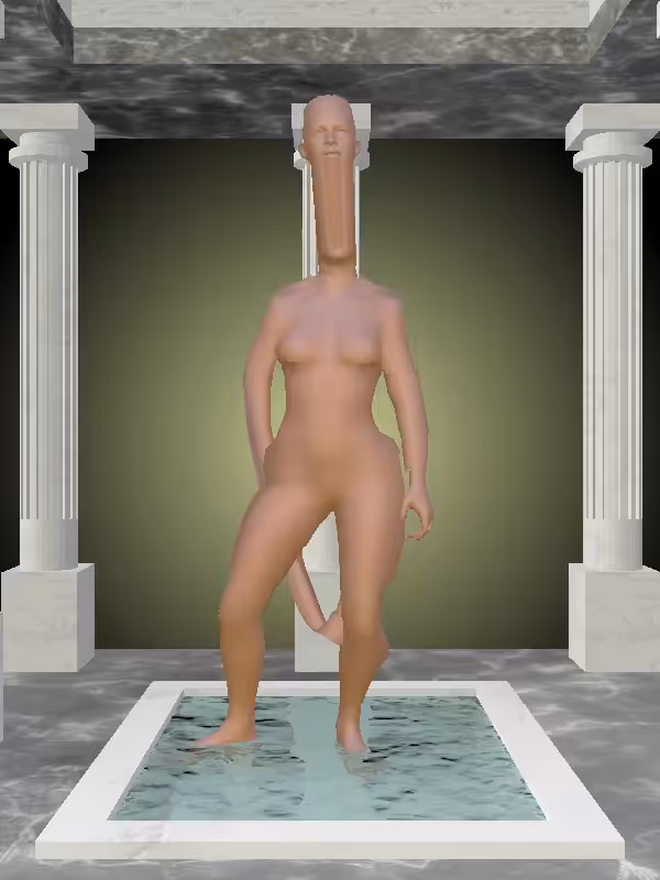 HeavenComputer: The Victorious Metallic Brick Woman #1169