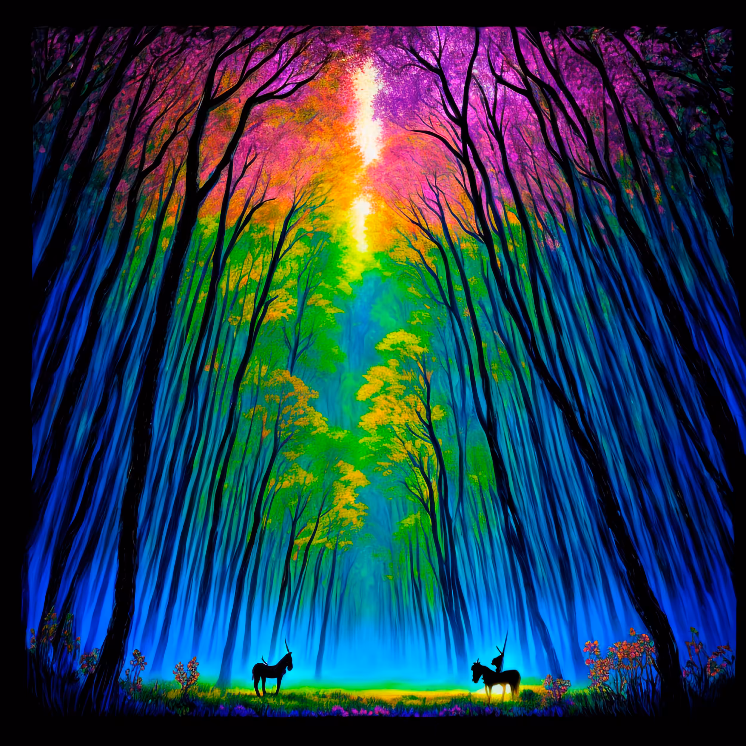 Enchanted Forest: A Kaleidoscope of life in the Ethereal Forest