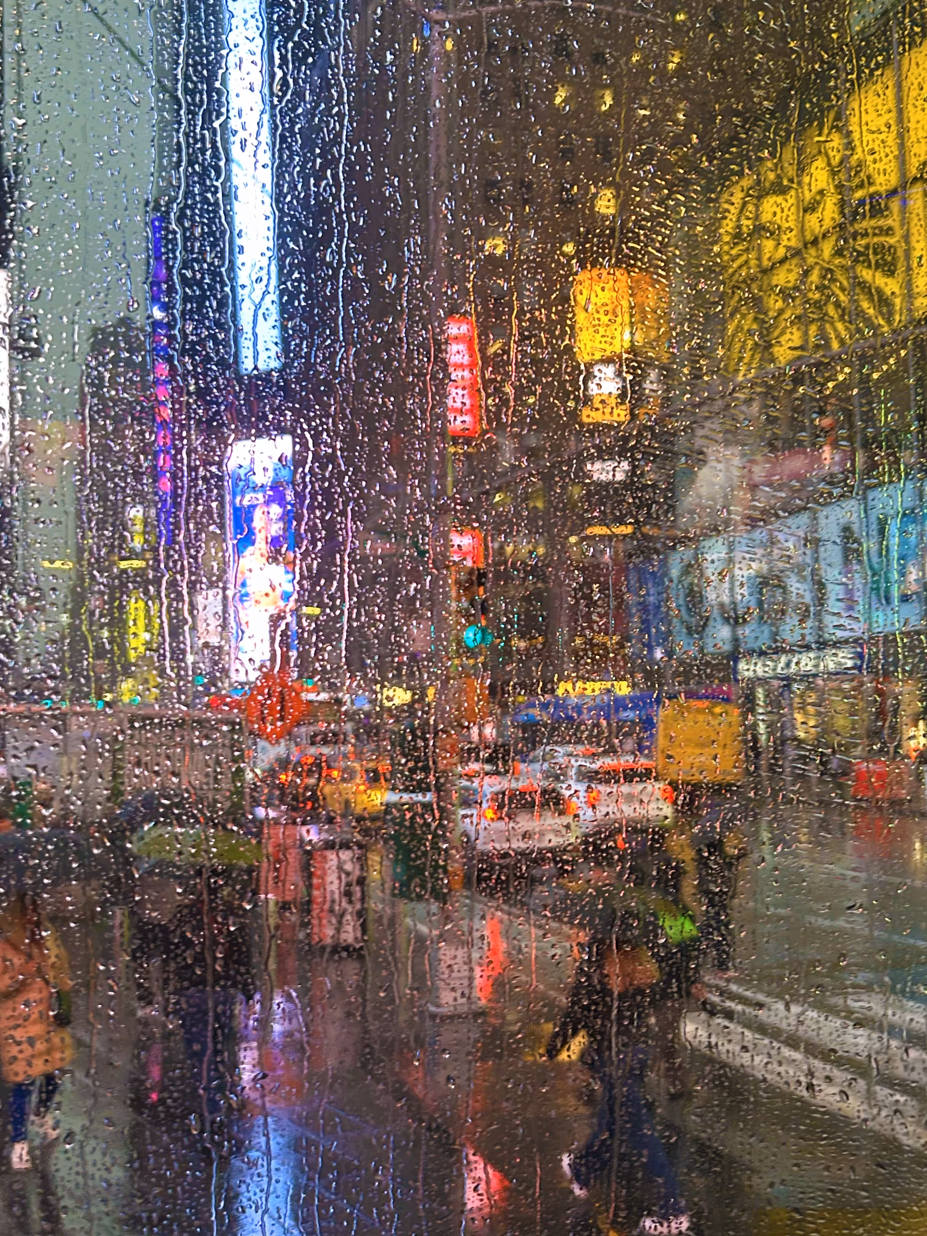 a rainy day in N.Y.C.