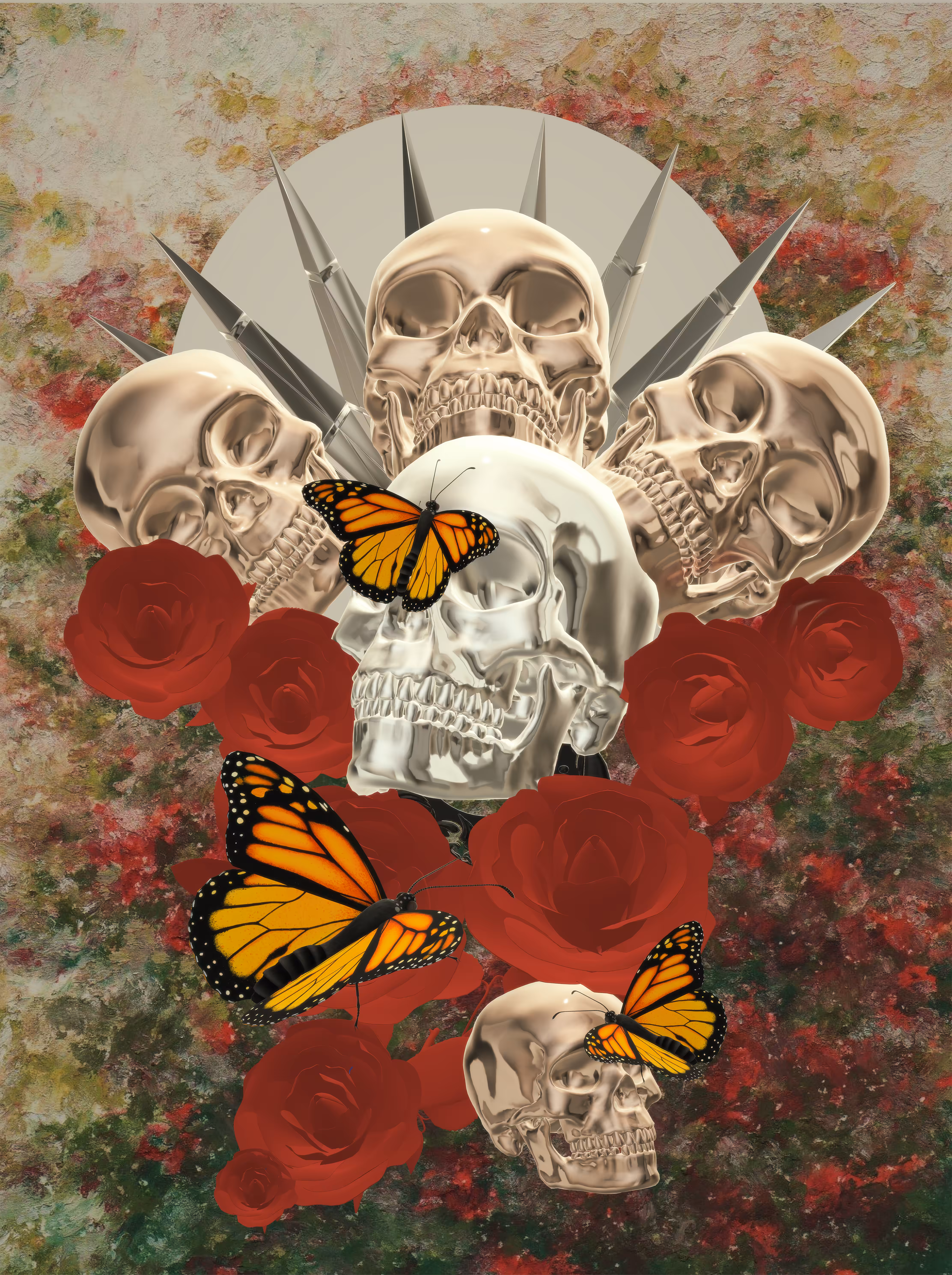 The Red Flower Garden Of Energy