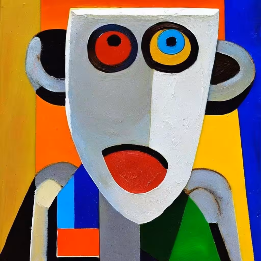 Cubist #3 (Monkey)