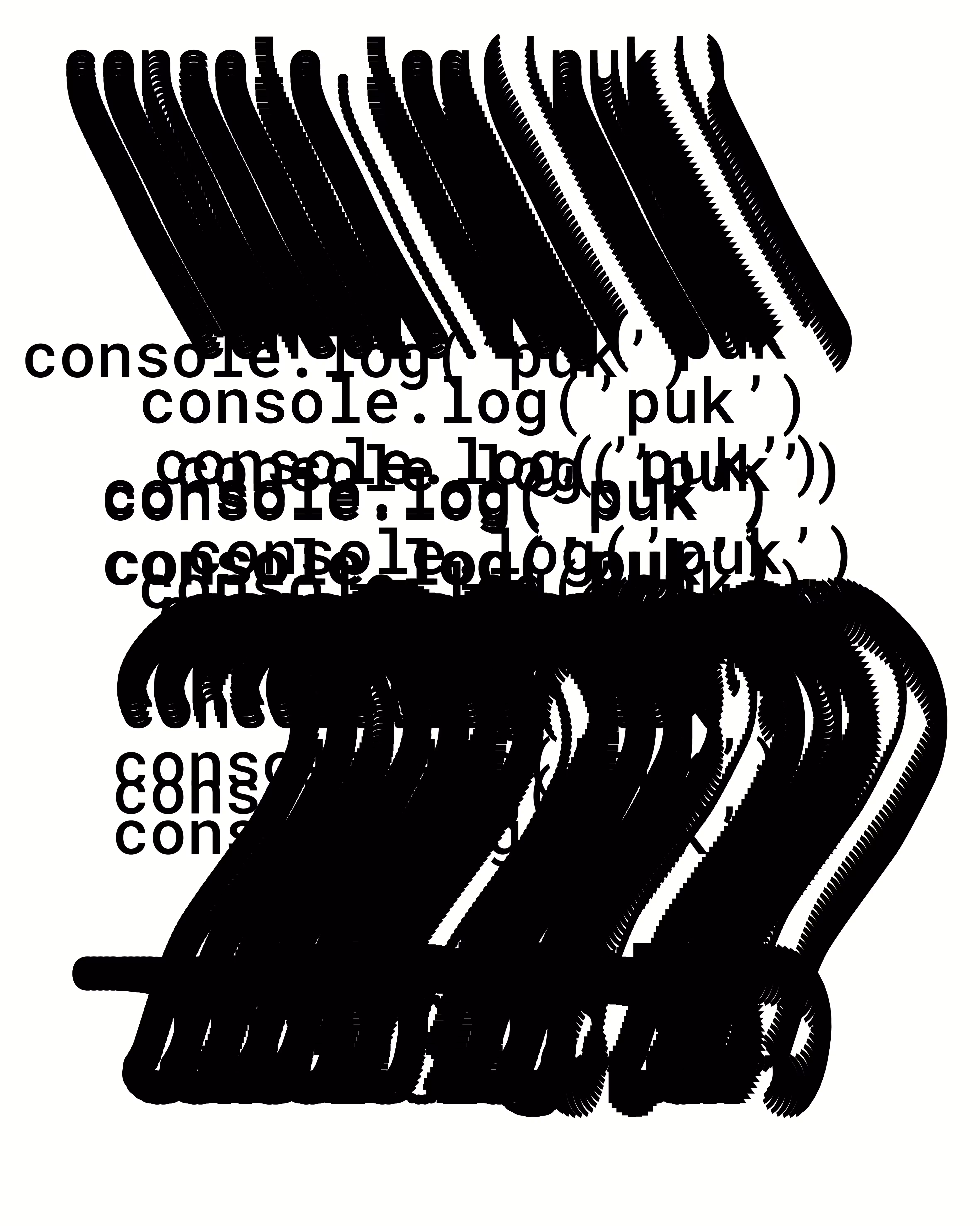 console.log('puk') #4