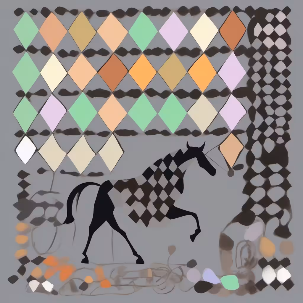 Harlequin Horse | Grey