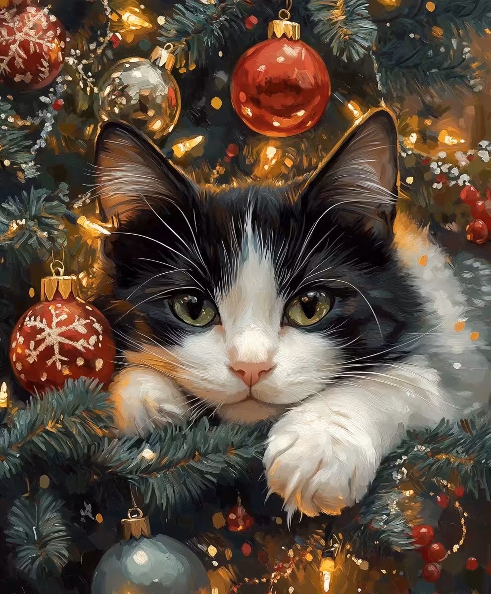 Christmas cat