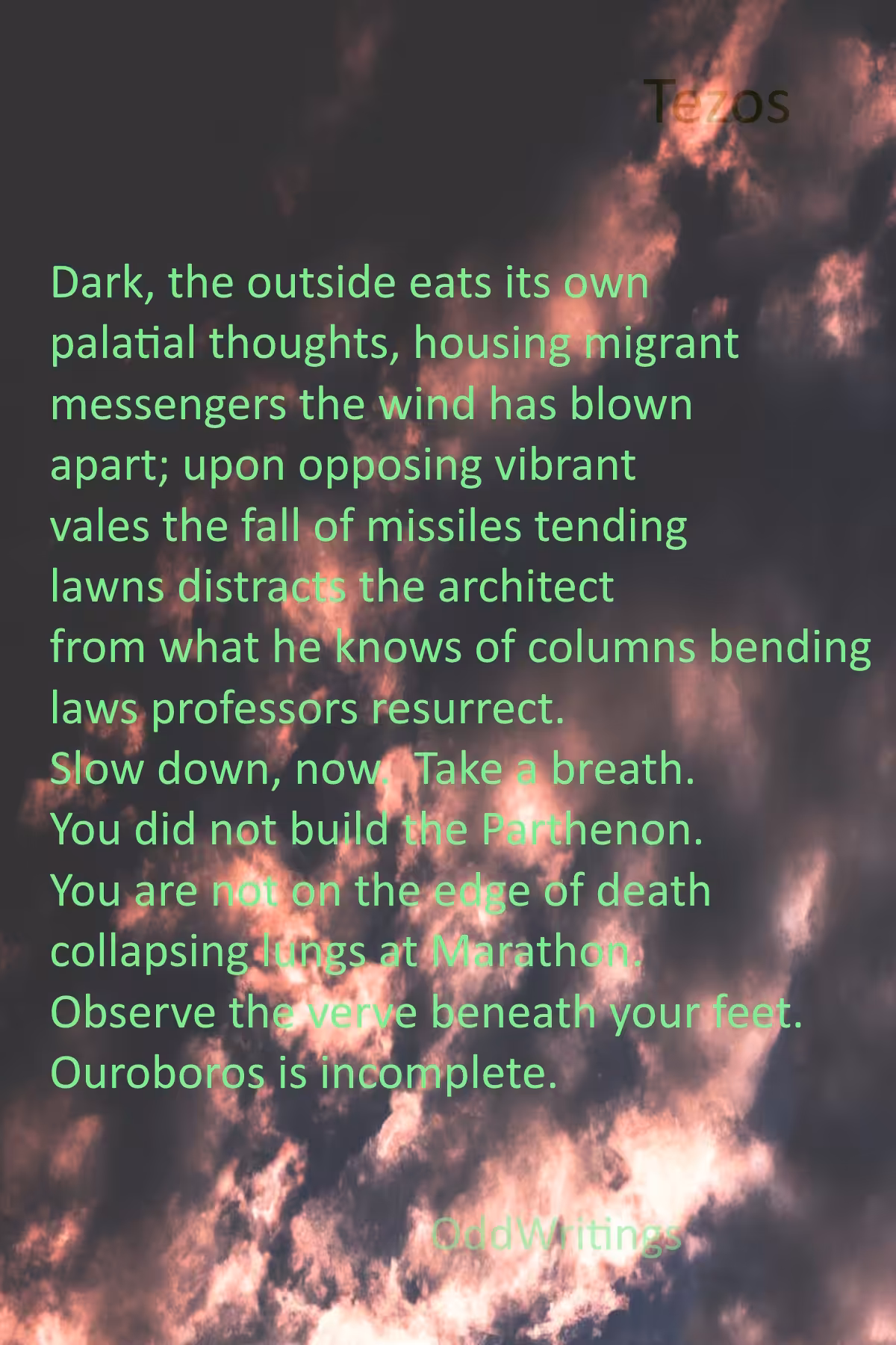 Odd Book Poems on Tezos