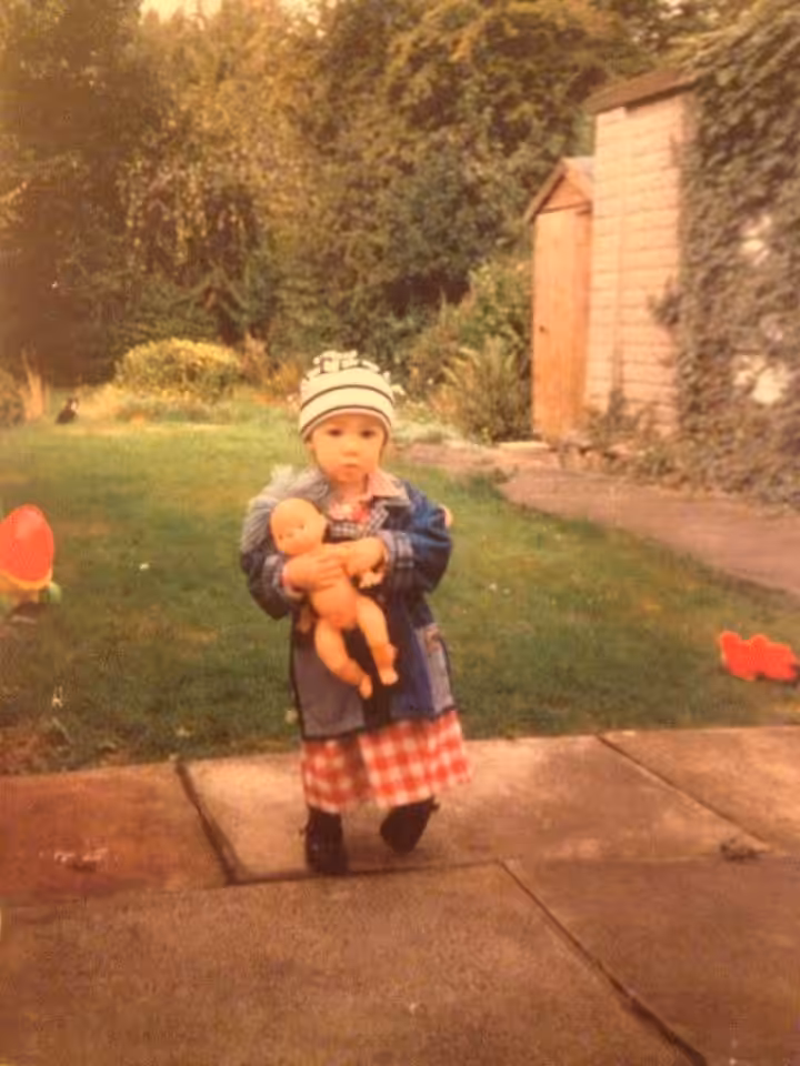 Shobi, George & the blue haired doll.