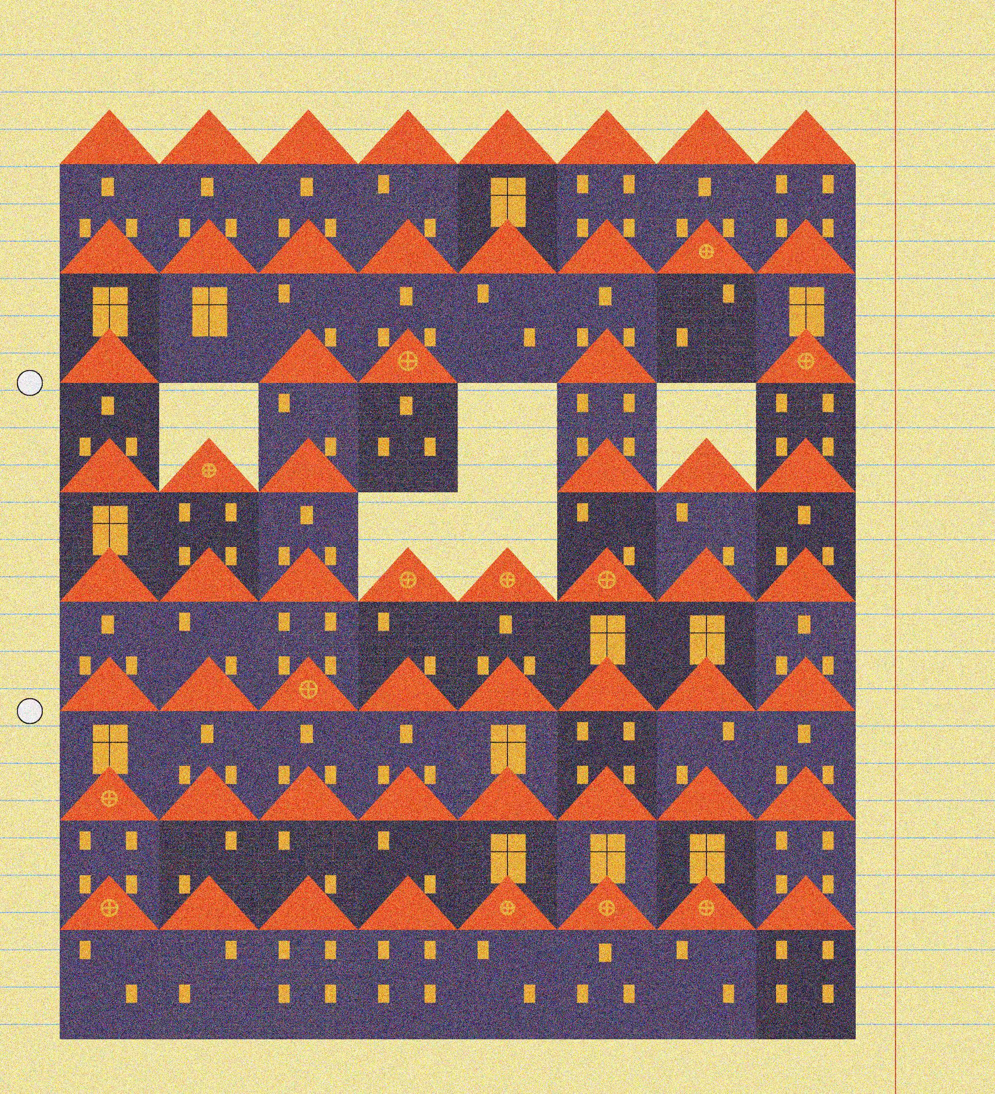 sketchbook page 7: neighbourhoods #9