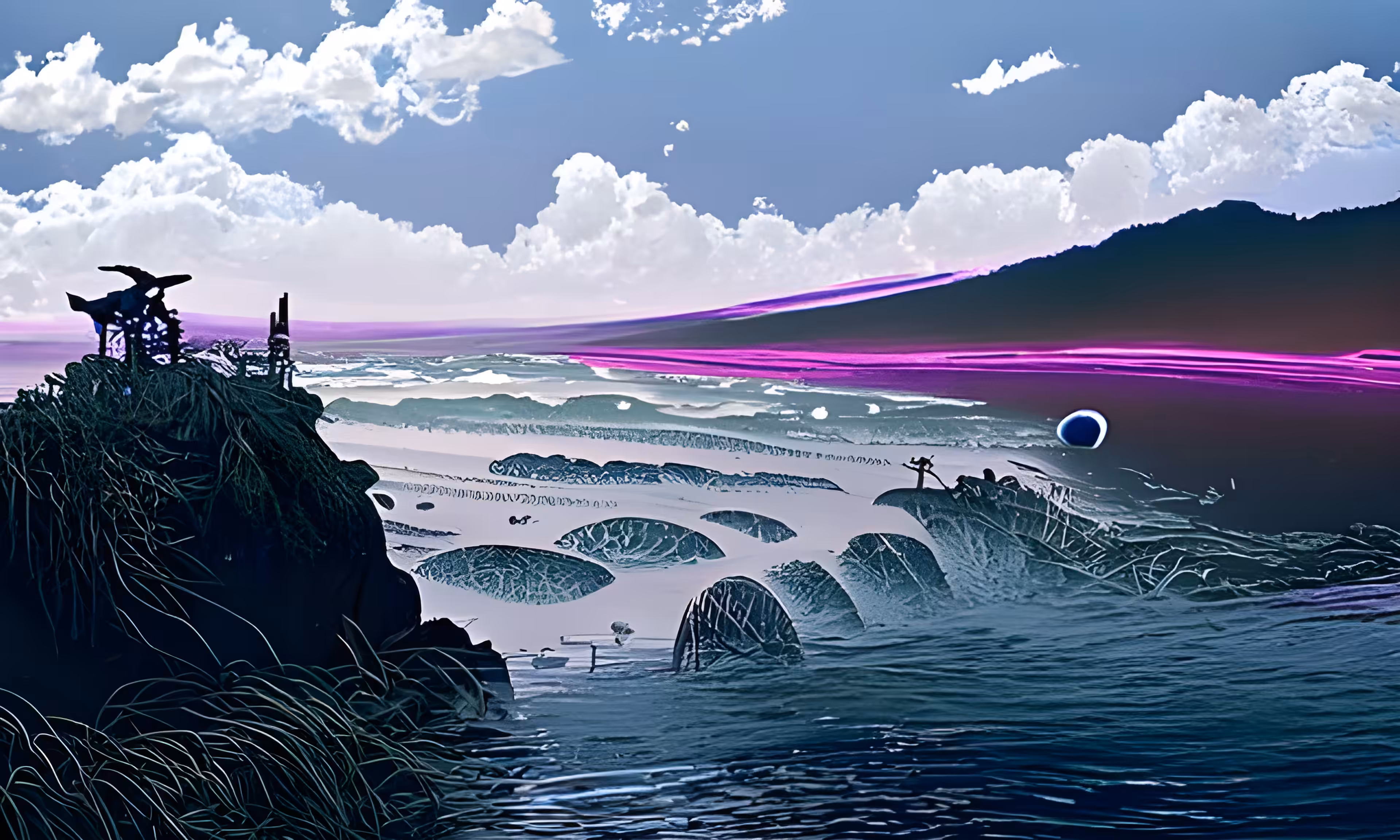 The sea