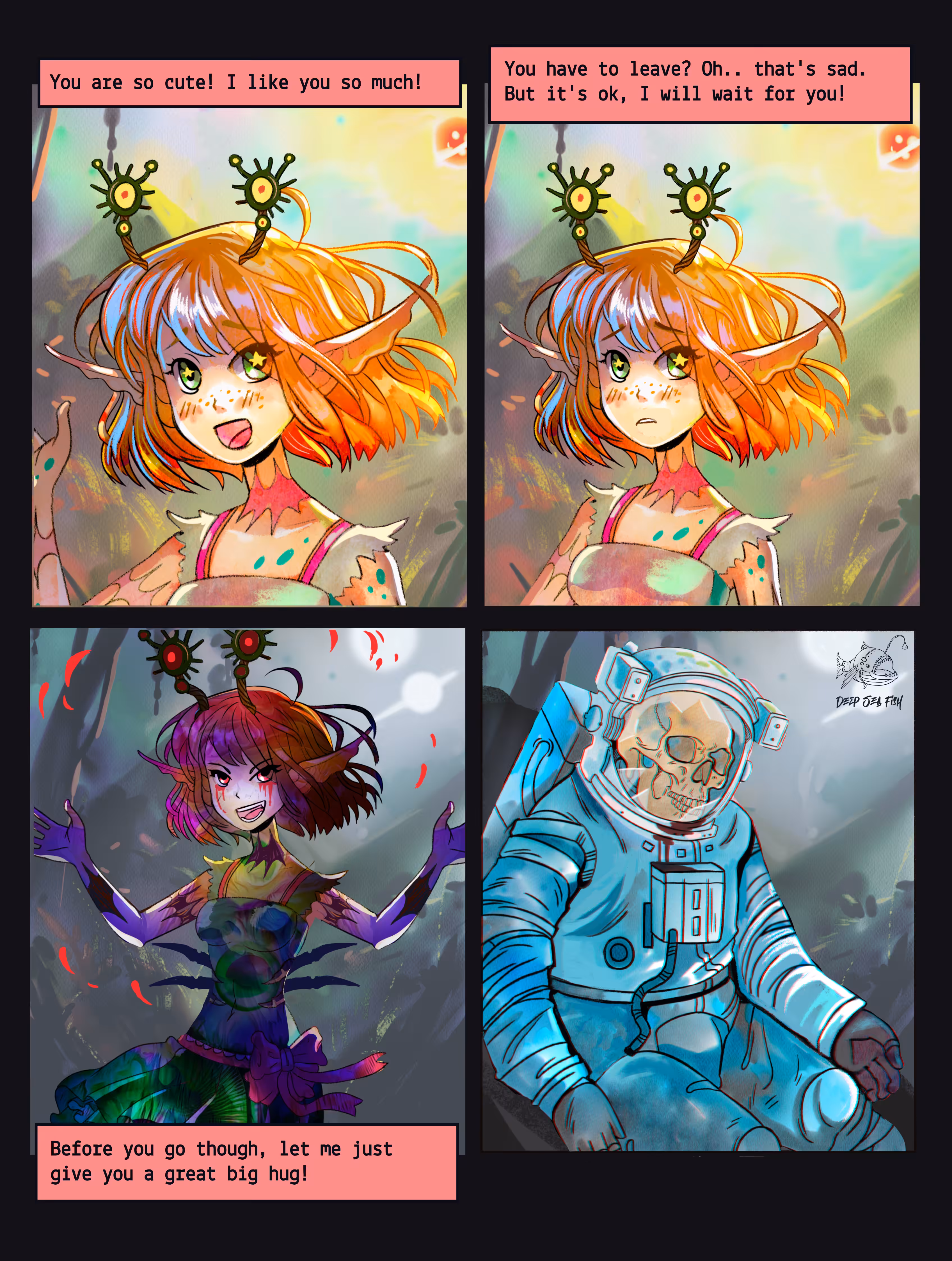 Deredere Alien Girl Comic