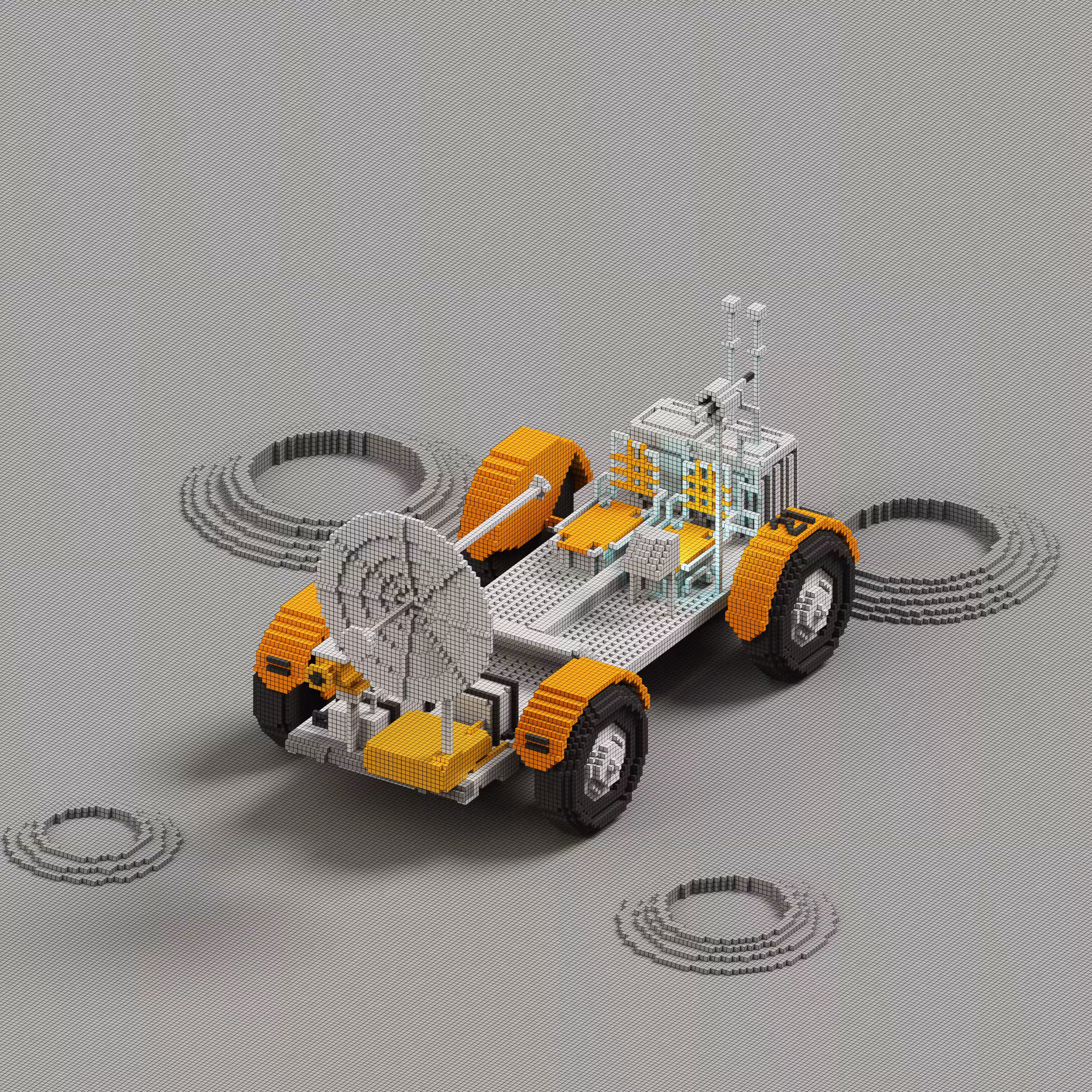 KINΞGARAGE 15 - Lunar Roving Vehicle from Apollo 15