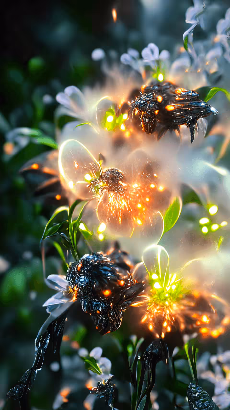Imaginarium AI #048 - Enceladus Fire Lilies