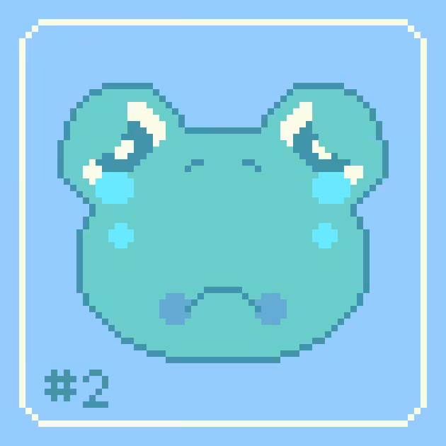 Sad Green Frogge