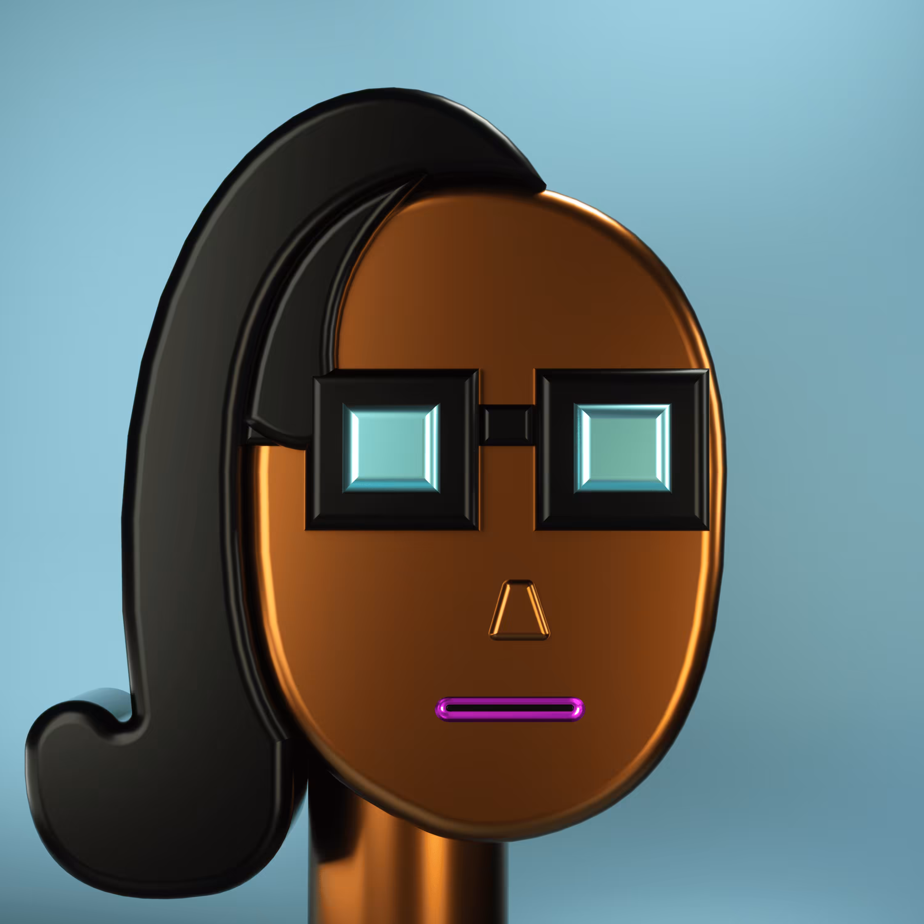 3D Chrome Punks: 3D Chrome Punk #0115