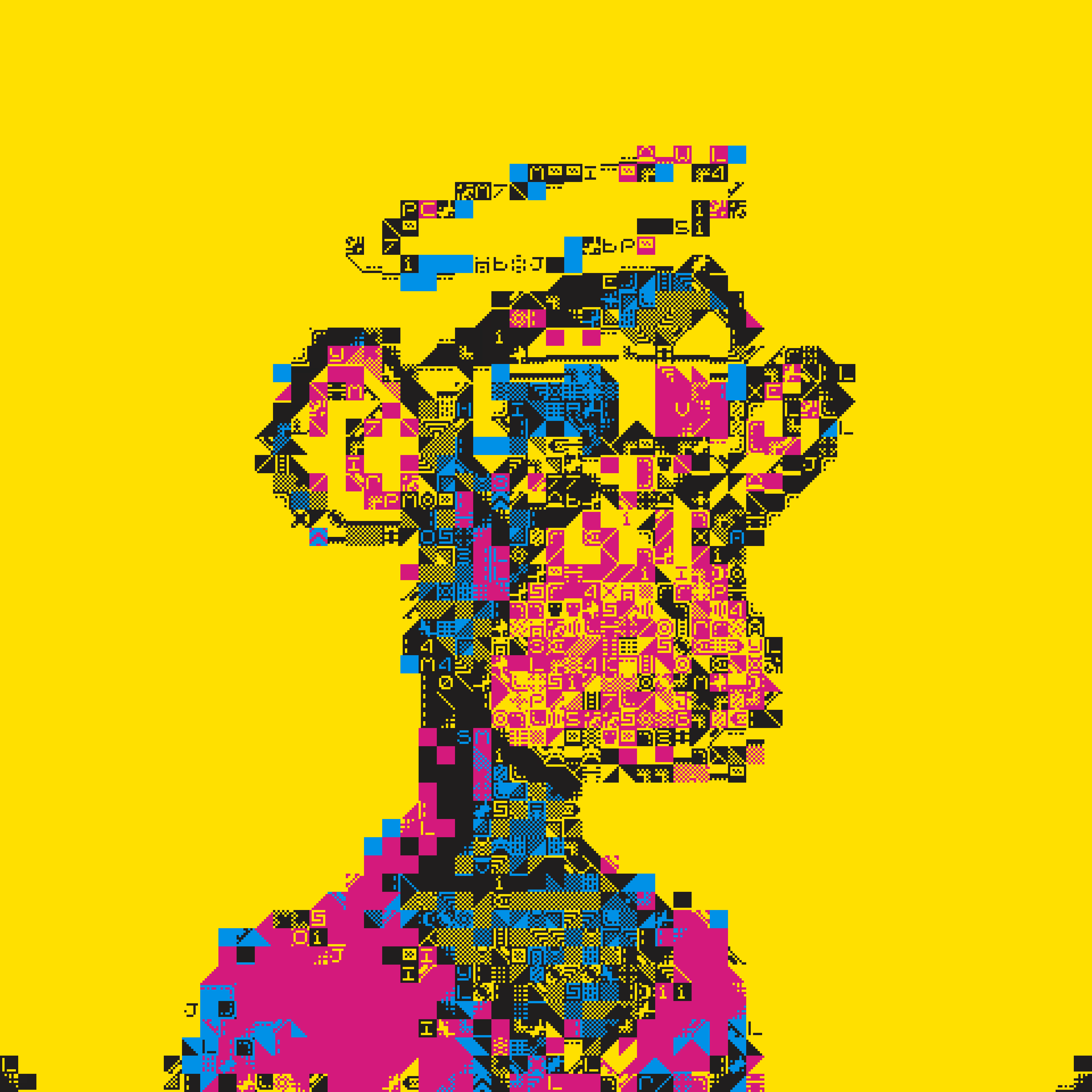 3D CUBIST APES #27