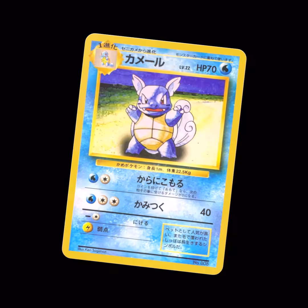 WARTORTLE CARD