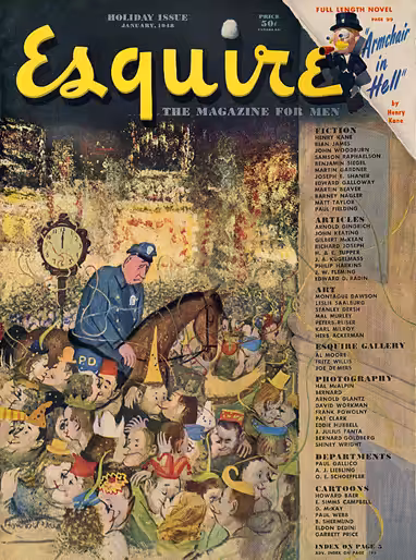 Cover of the January 1948 (vol. 29 issue 1) issue of Esquire magazine.