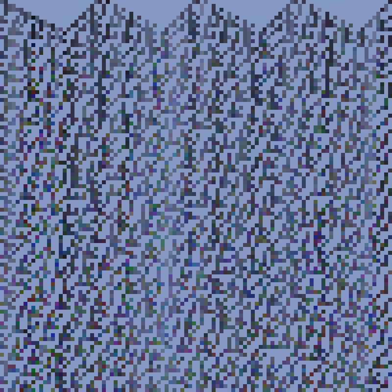 Colored Elementary Cellular Automaton #131