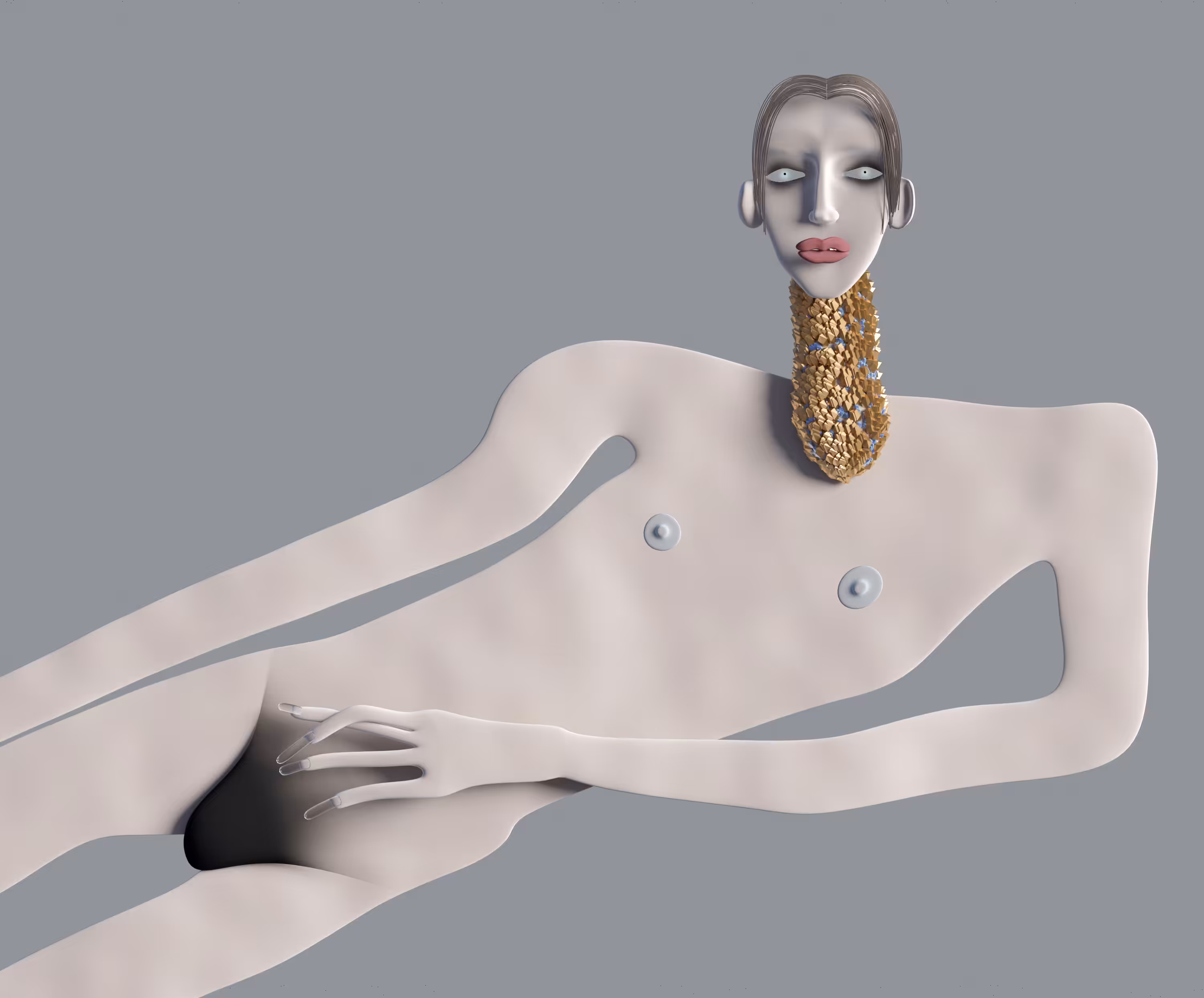 portrait of a non-binary model