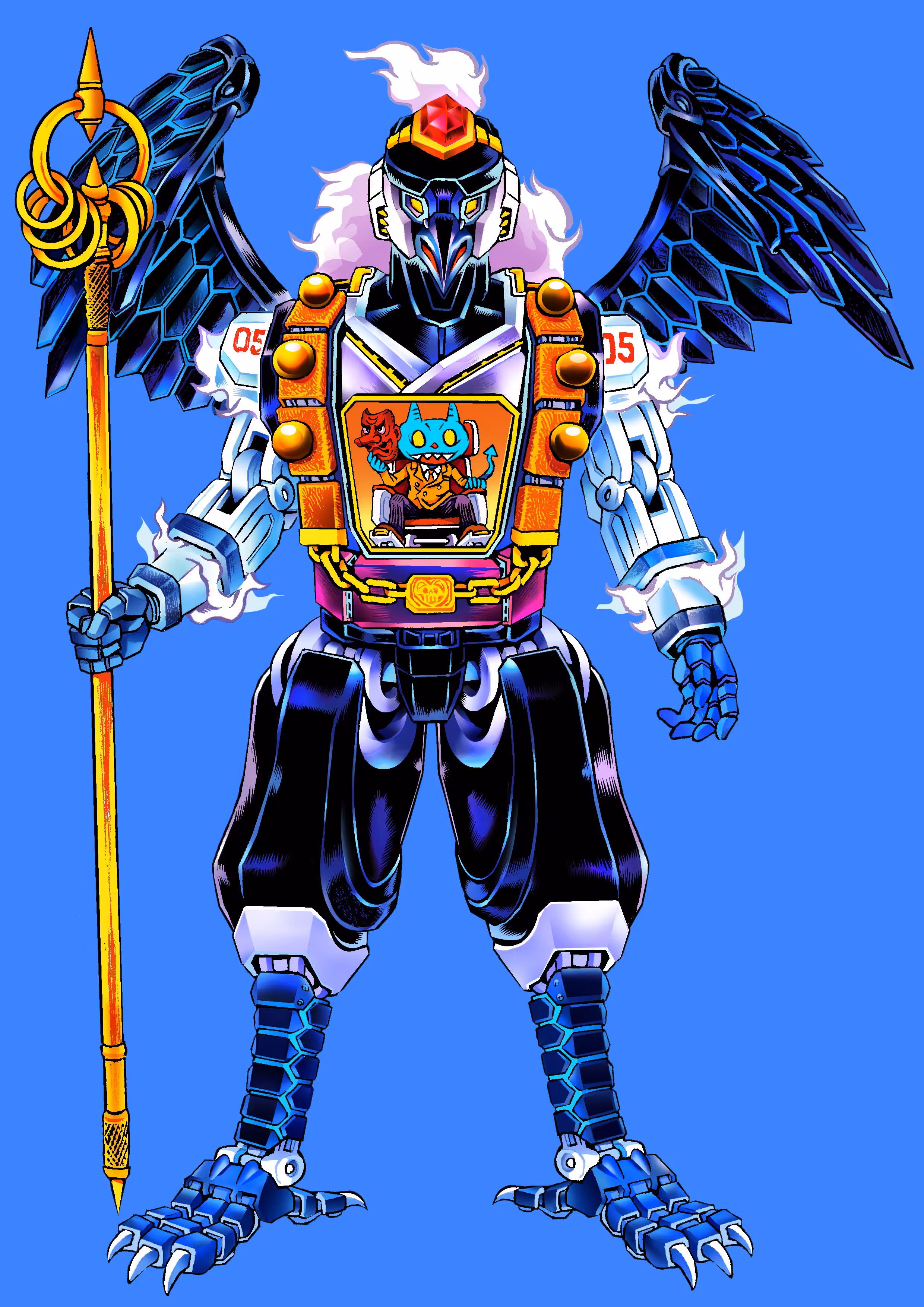RoboTribe #INKTOBER2021 - Day 5 "Raven"