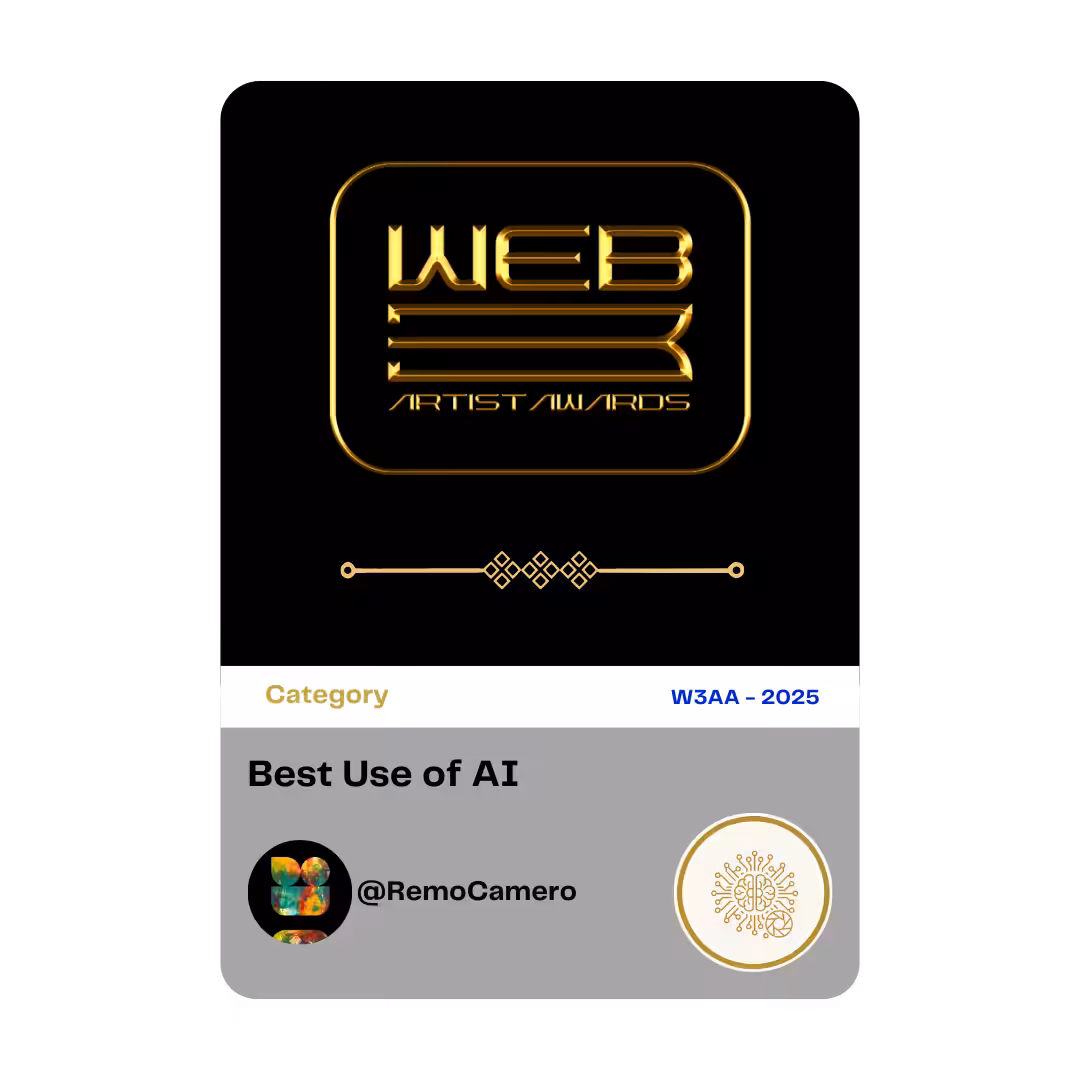 Award 14 - Best use of AI - @RemoCamero