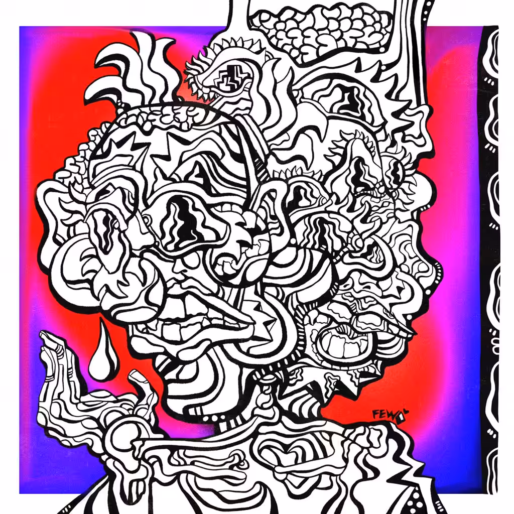Nervous doodle