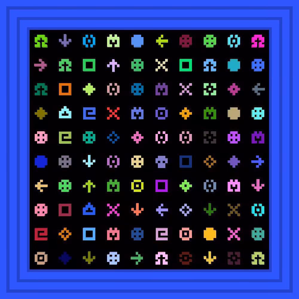 "Man muss noch Chaos in sich haben, um einen tanzenden Stern gebären zu können." - Friedrich Nietzsche, Thus Spoke Zarathustra :: Procedural Symbols #259/1000
