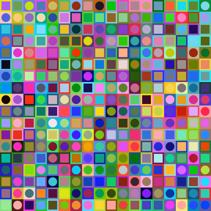 Square Dot Composition #120