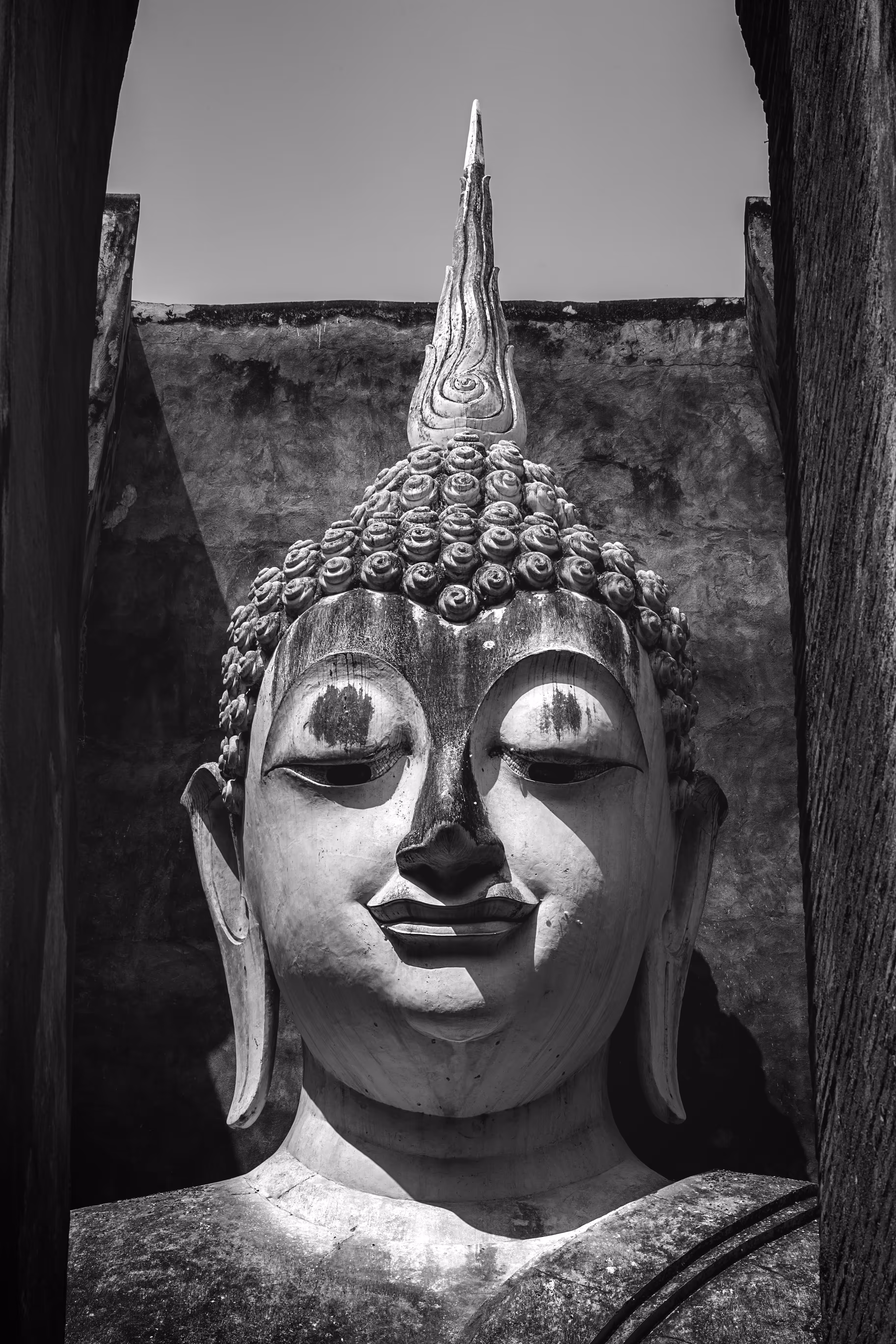 Buddha face. 