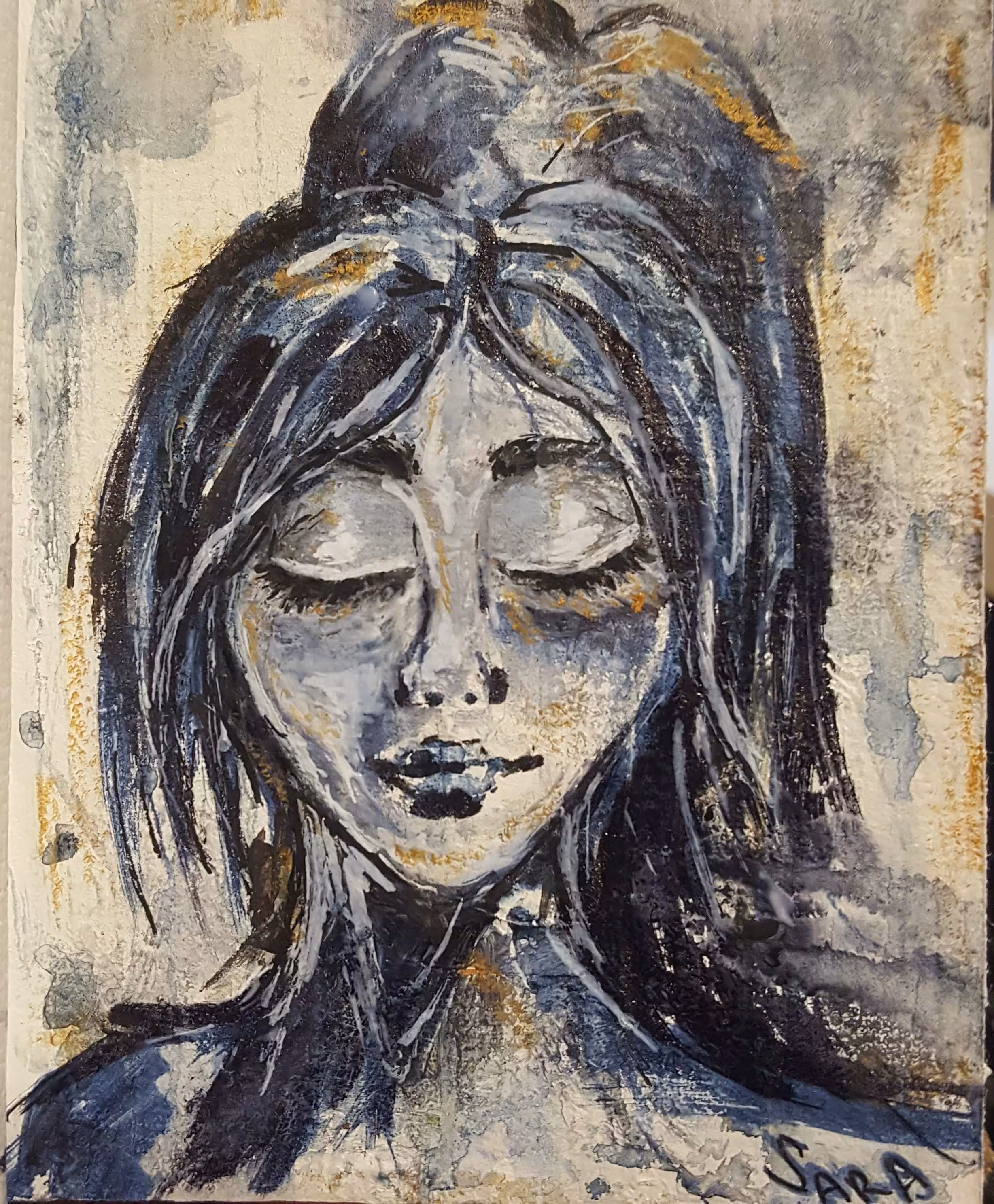 Blue girl - Calm and serenity
