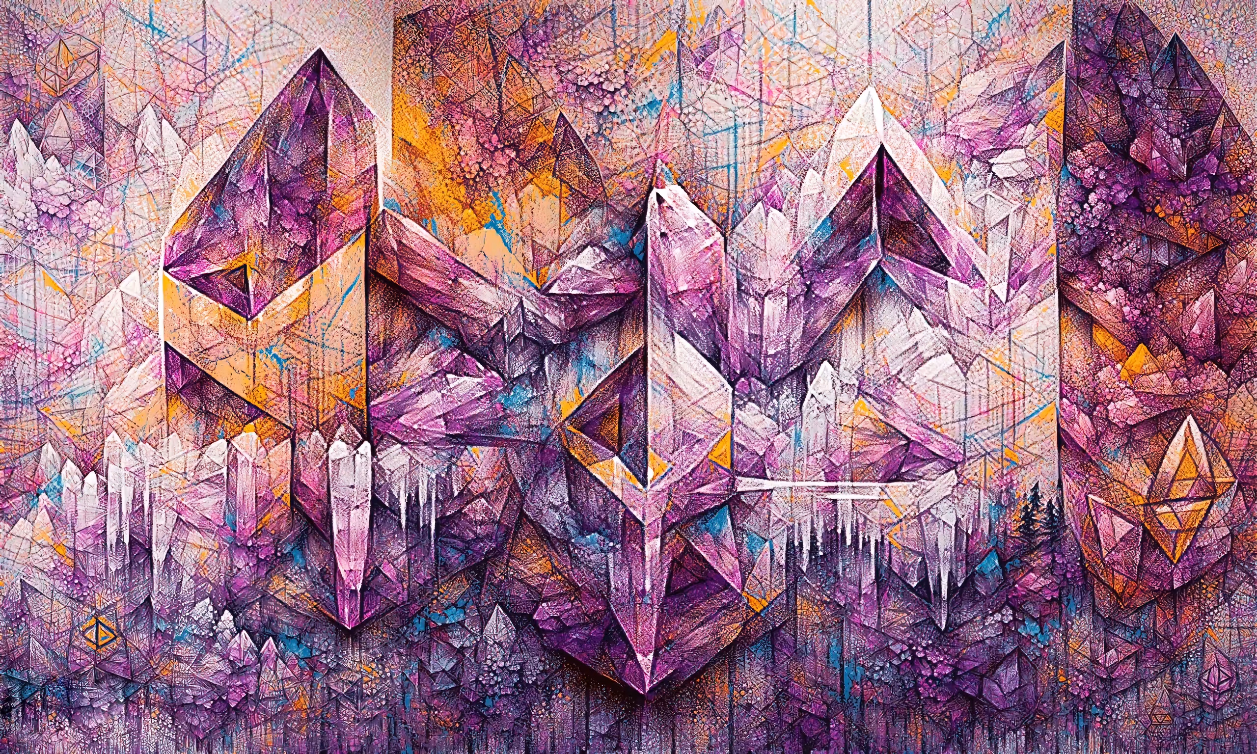Organic Geometry - Cleansing Amethyst #2