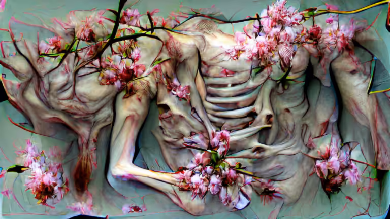 blossoming cadaver (pixray_genesis)
