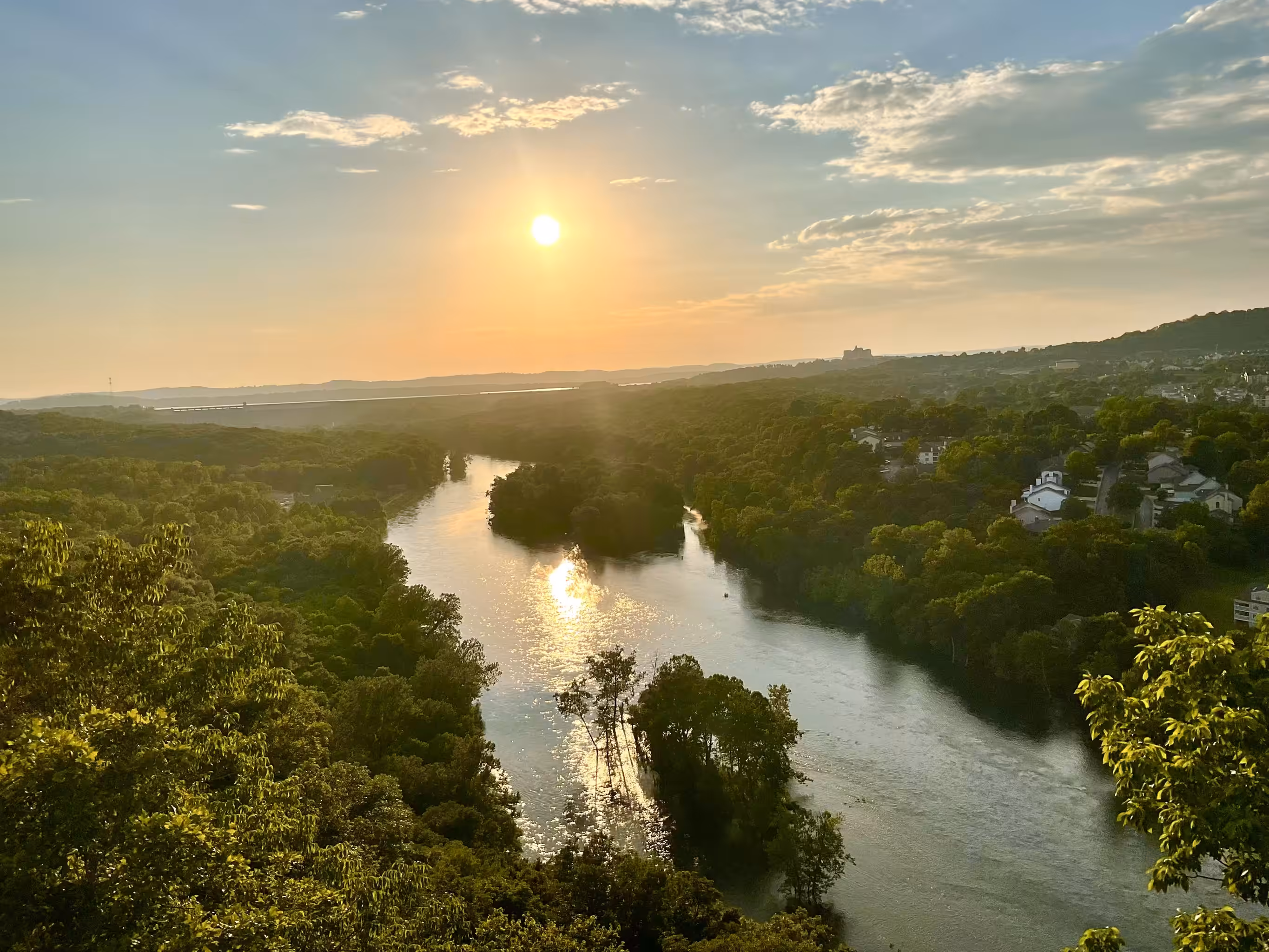 Sunset over Lake Taneycomo