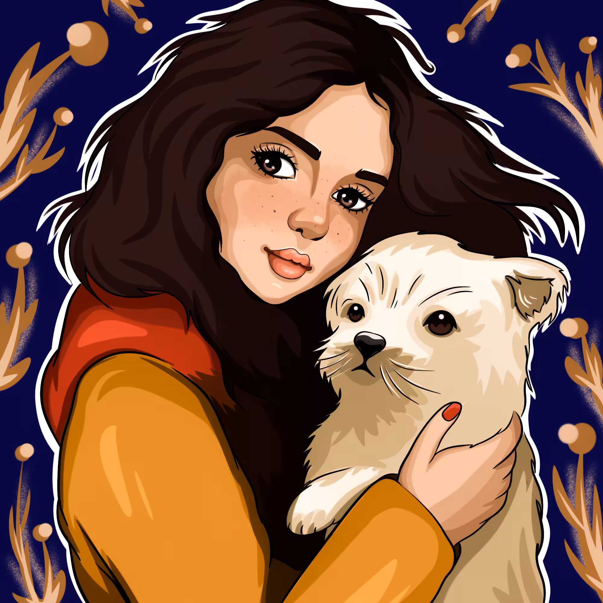 A girl and her best friend