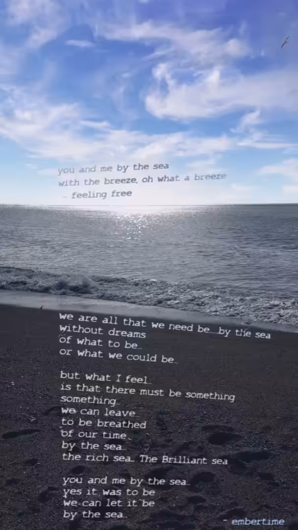 'by the sea'
