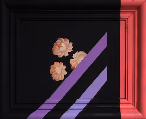 Flowers Pink Dip Purple Bars