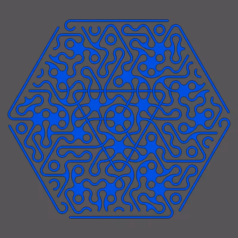 Threefold Symmetry - Dark Variations #220