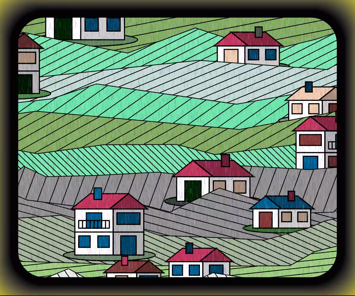 Rainy village #21