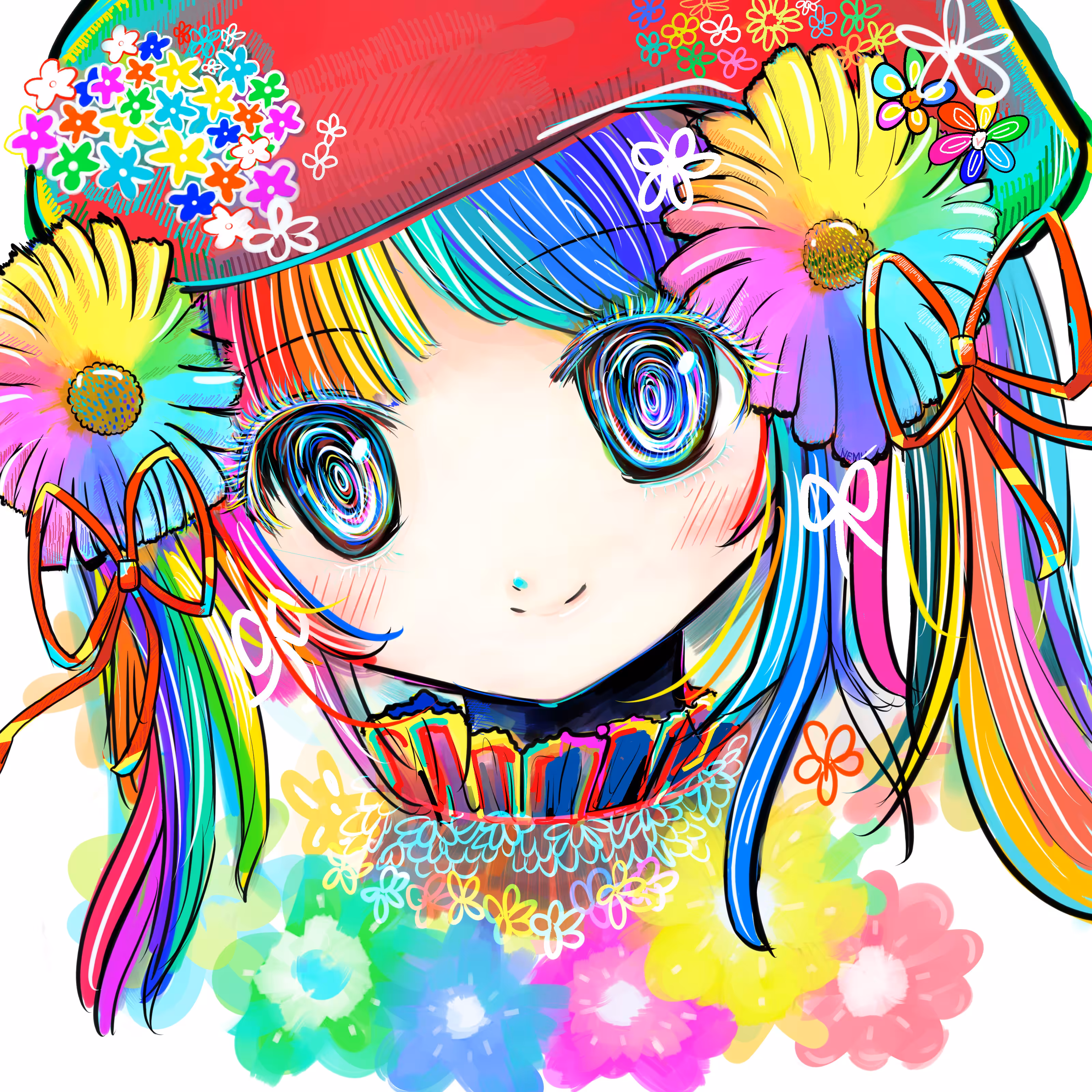 Flower Rainbow Girl