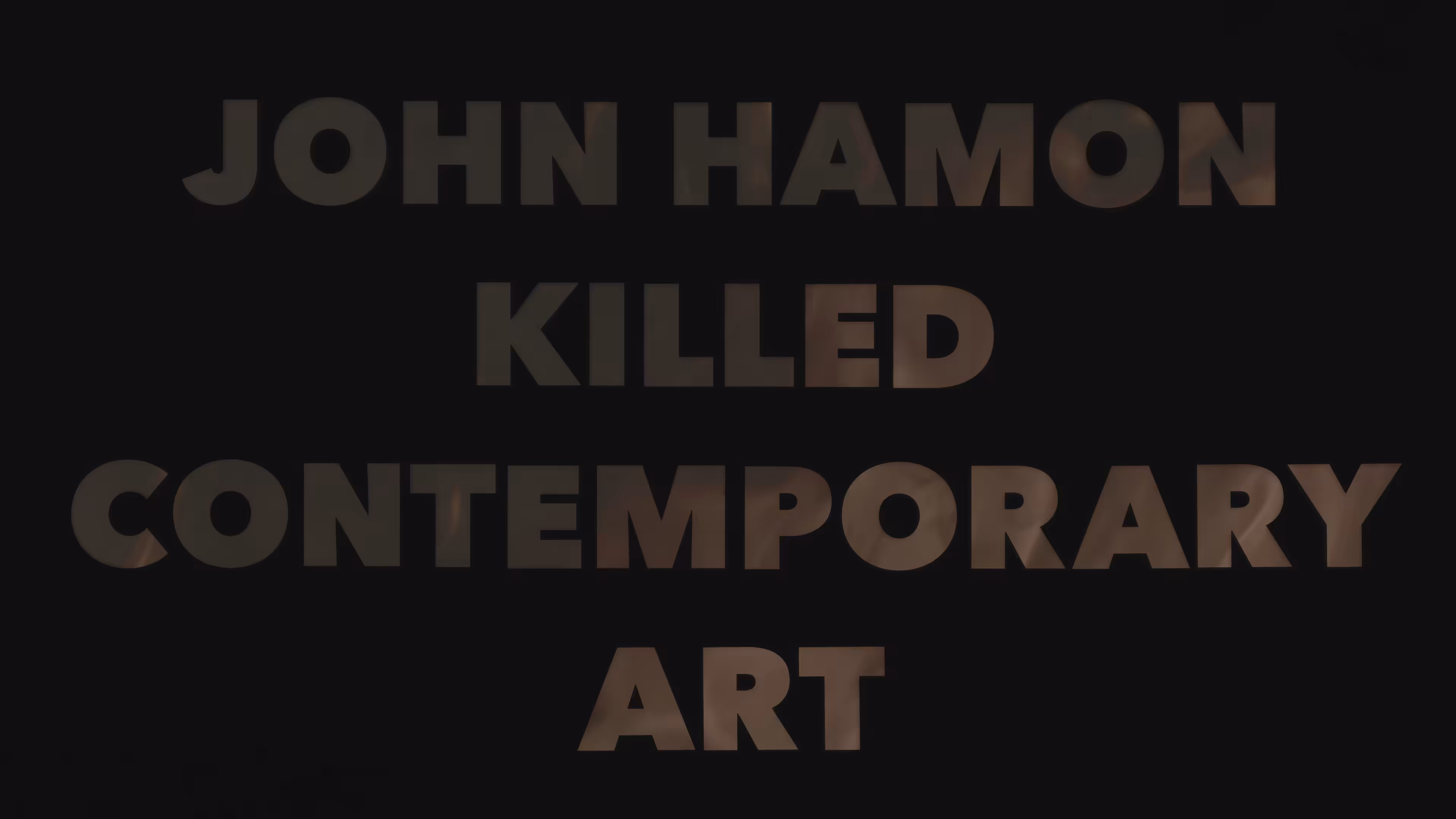 JOHN HAMON KILLED CONTEMPORARY ART #45