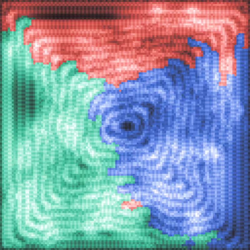 Rainbow Ripples Automaton #5