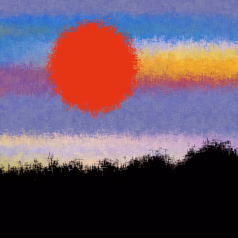 Sunset in memory #37