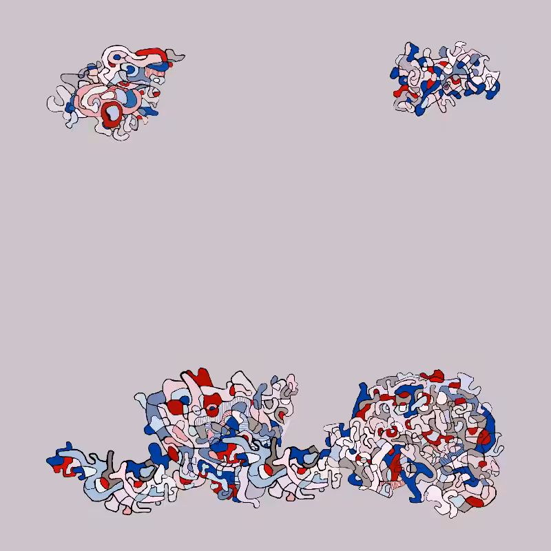 Swim in Dubuffet Thought #37