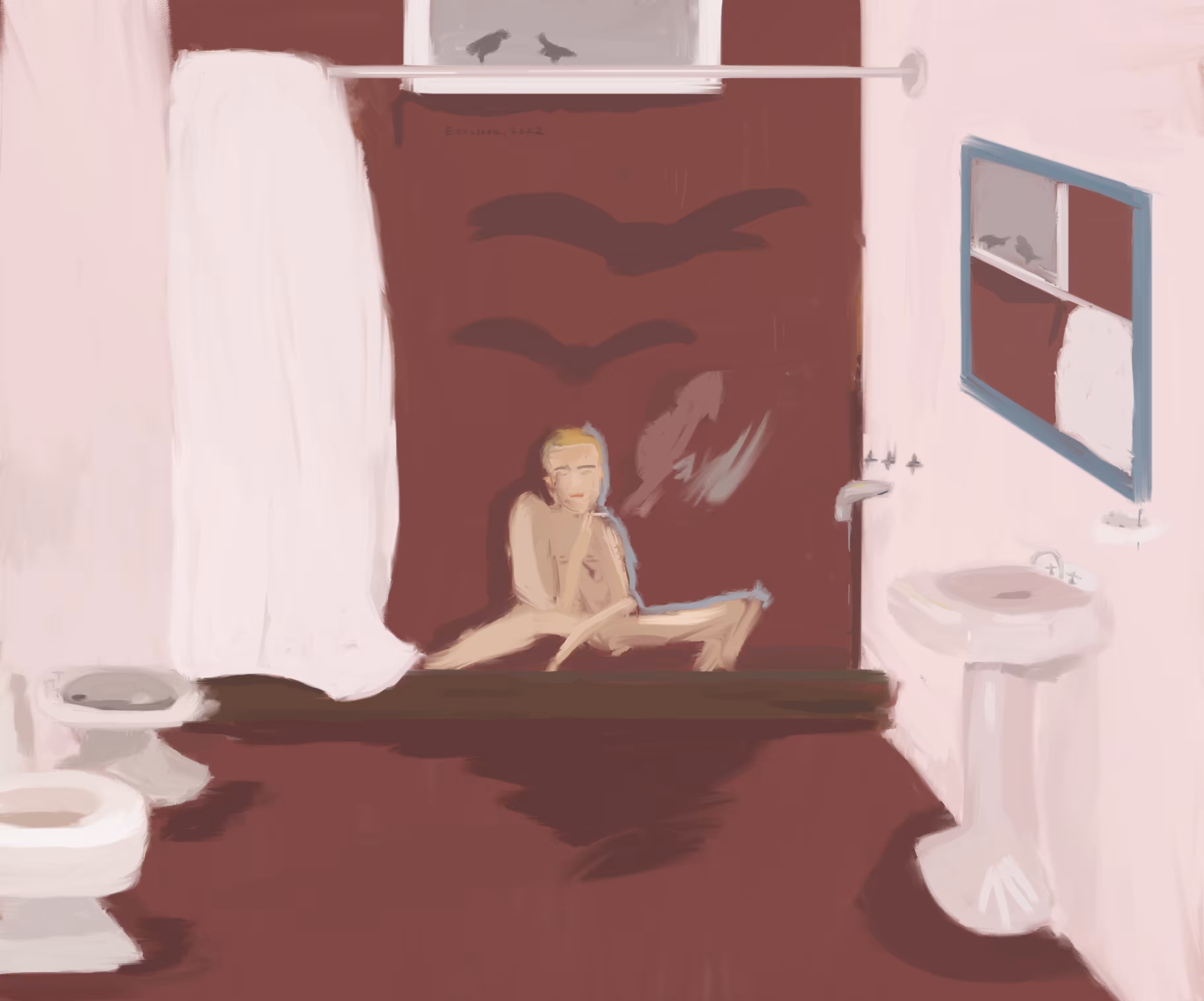 Smokin in the shower