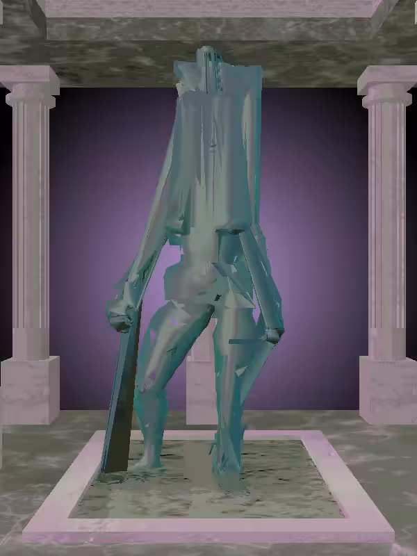 HeavenComputer: The Victorious Aqua Green Woman #5249
