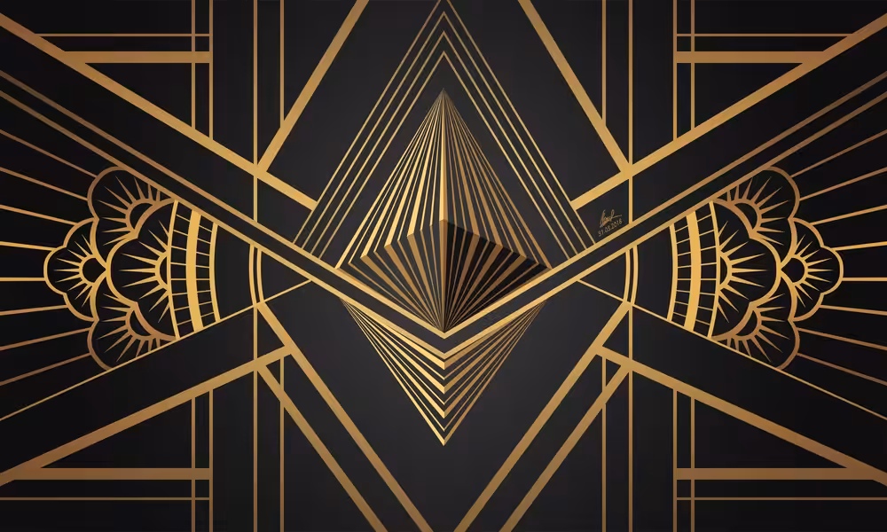 Art Deco [Ethereum Edition] Crypto Logo Art