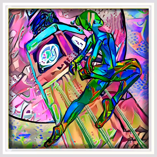 Ballet of dreams white frame